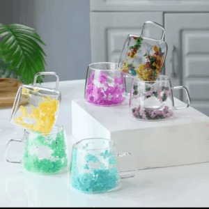 Beautiful Real Flower Mug